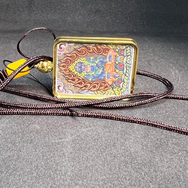 Blue Dzambala Pendant for Wealth & Prosperity,Spiritual Financial Blessings Pendant